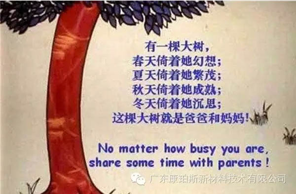 樹就是我們的父母！請愛護你們身邊的這棵樹！